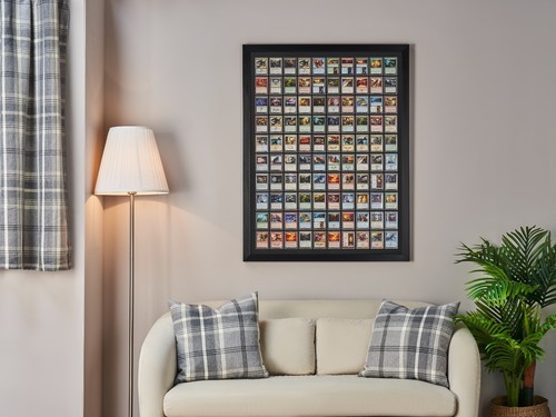 100 trading card frame - card, |