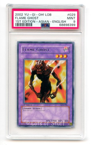 Psa mint oh flame - mint, yu-gi-oh!